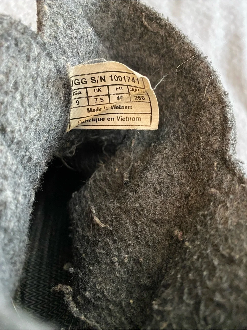 UGG Black Leather & Wool Hybrid Ankle Boots